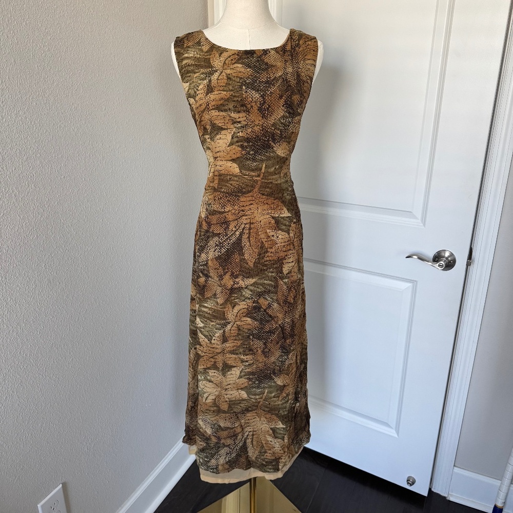 Elegant Brown Maxi Dress